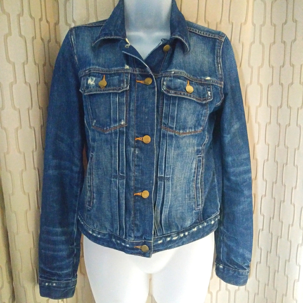 GAP 1969 Distressed Denim Jacket
